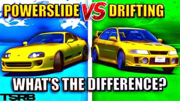 What's the difference between drifting and Powersliding?